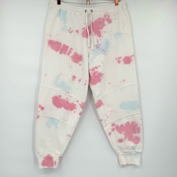 LoveShackFancy Etty Tie-Dye Pull-on Drawstring Jogger - Picture 2 of 9